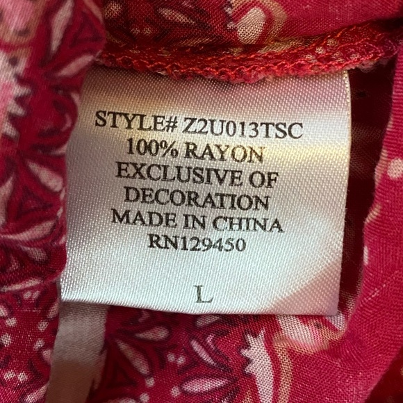 Como Vintage Long Sleeve V Neck Blouse - Picture 14 of 14